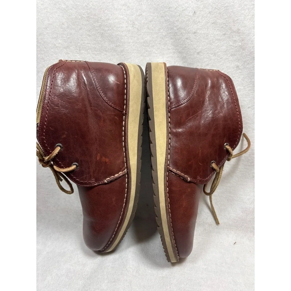 Sperry Mens Leather‎ Chukka Boots Size 9 Brown Lace-Up Casual Shoes